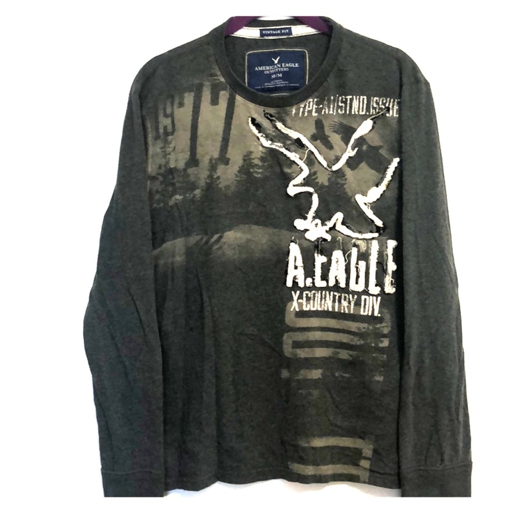 American Eagle Mens Long Sleeve Shirt M